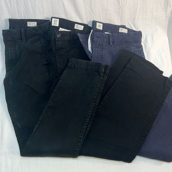 GAP Other - 3 bundle Gap brand chinos mens 30x30 1-slim 1-skinny. 1 -straight normal wear